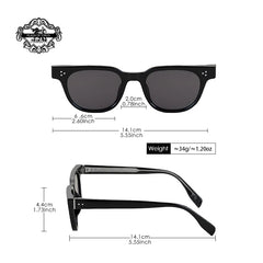 Vendushop High-Quality Square Sunglasses – Men’s Retro Luxury Style