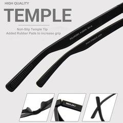 Vendushop Large Fit Polarized Sun Glasses – Men & Women