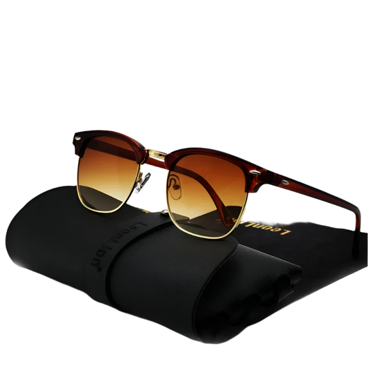 emi-Rimless Retro Sunglasses